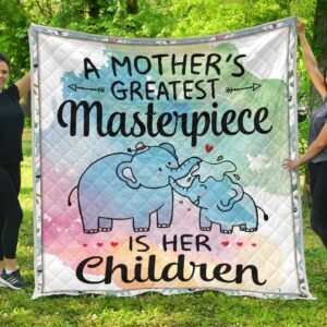 A MotherS Masterpiece Is Children Premium Quilt Home Decor  Quilt